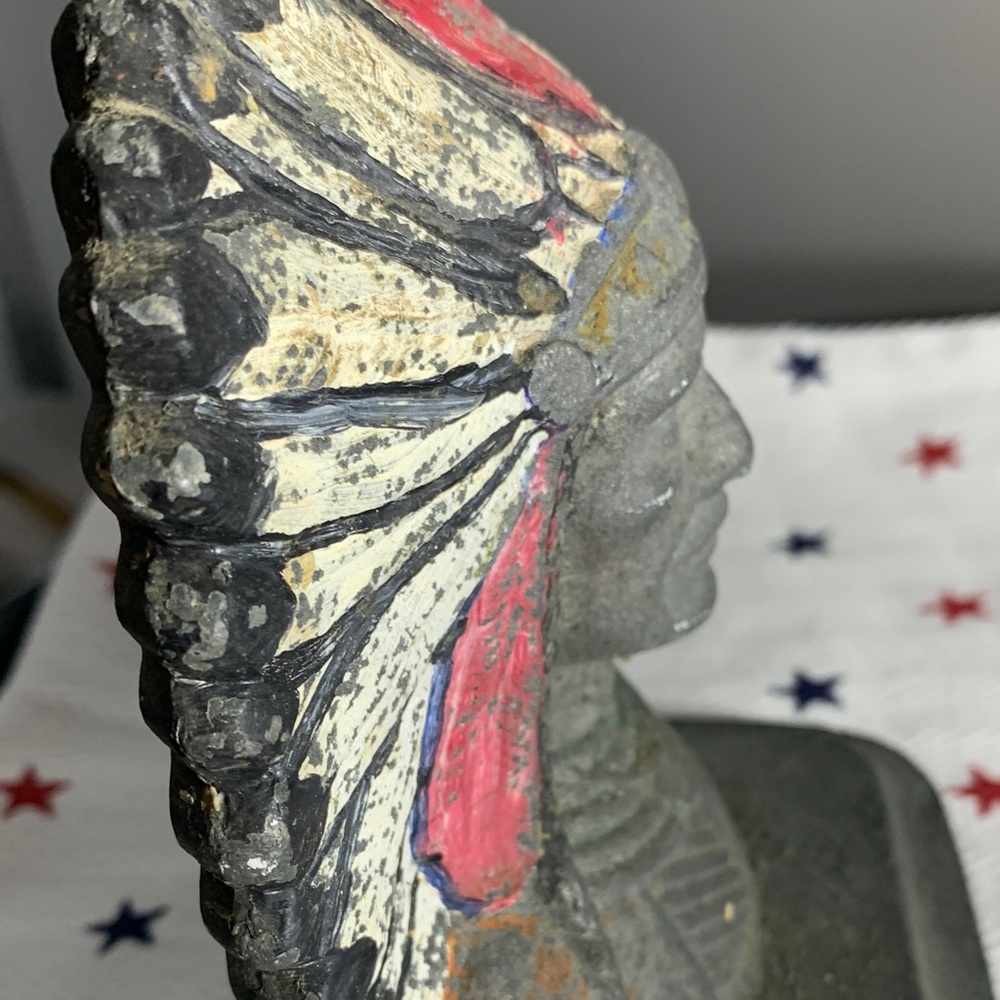 Tribal Chief Indian Book End - Make an OFFER - Picture 14 of 14